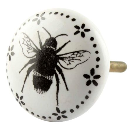 Bee Cearmic Flat Knobs